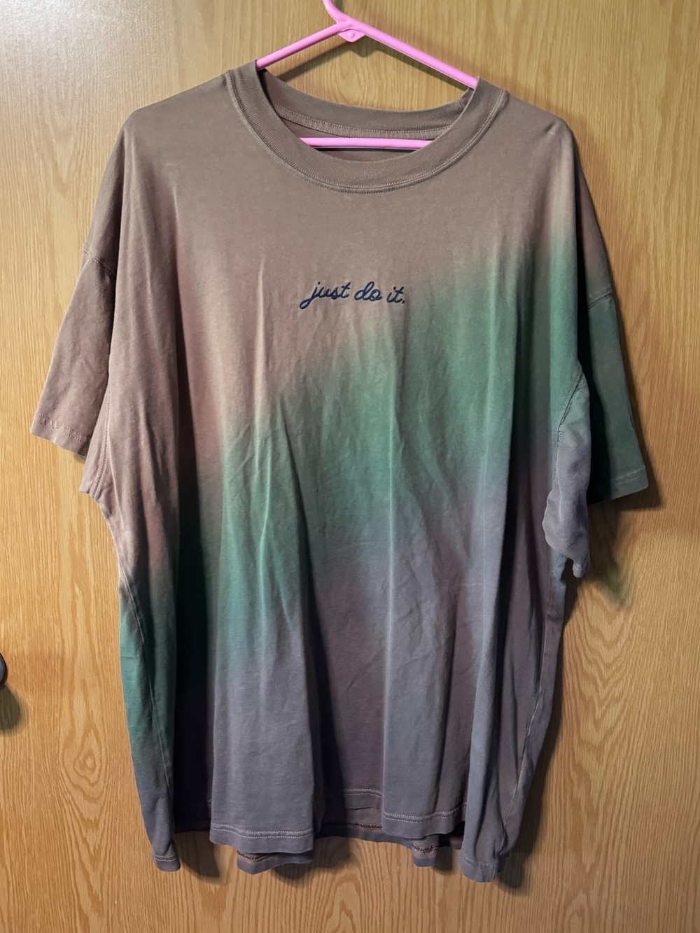 Nike Brown-to-Green Gradient 'Just Do It.' Tee